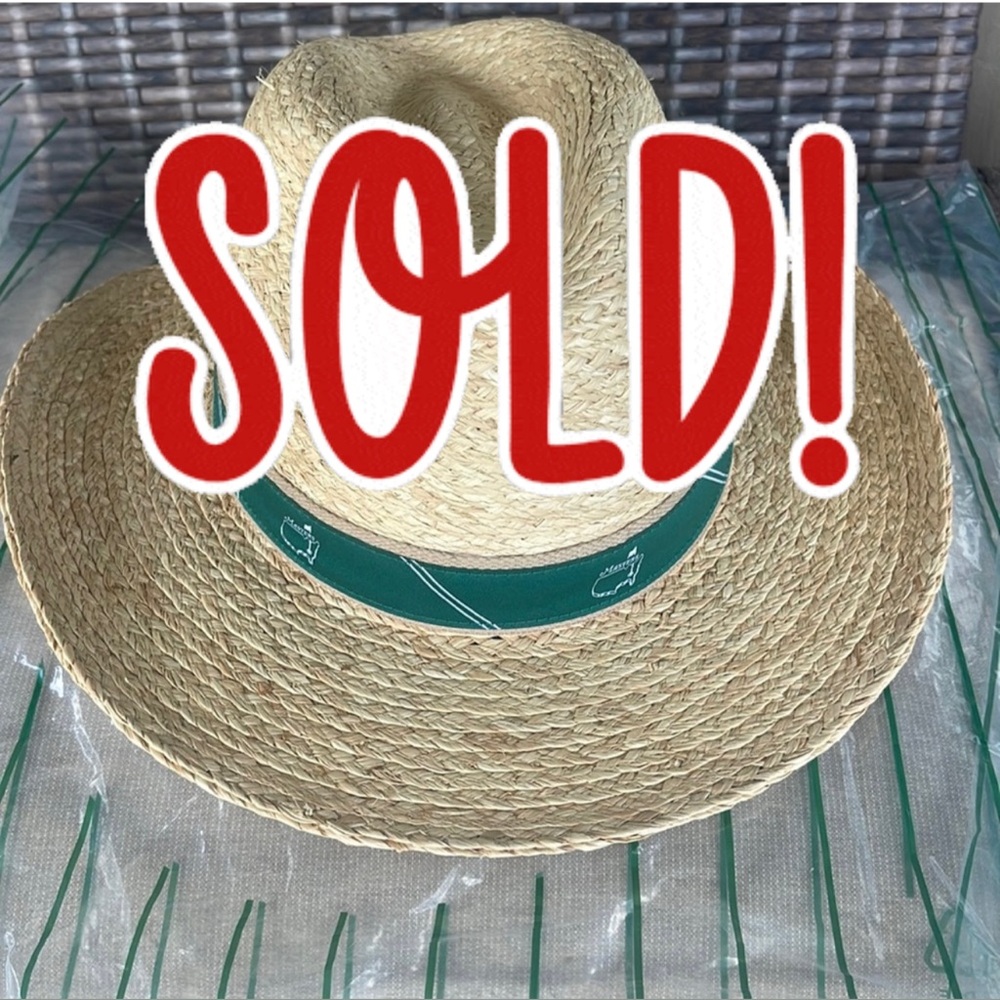 Unisex Masters 2023 Straw Hat Small/Medium
